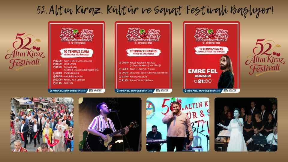 52. Alt�n Kiraz Festivali Ba�l�yor
