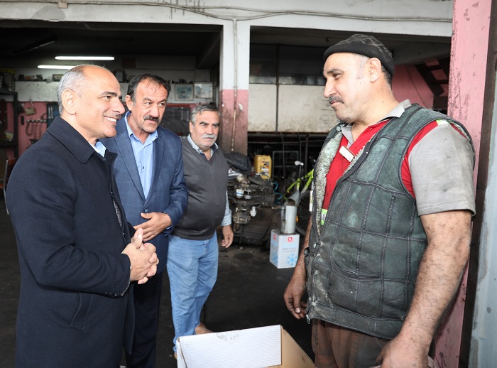 Bakan Stten Sanayi Esnafna Ziyaret