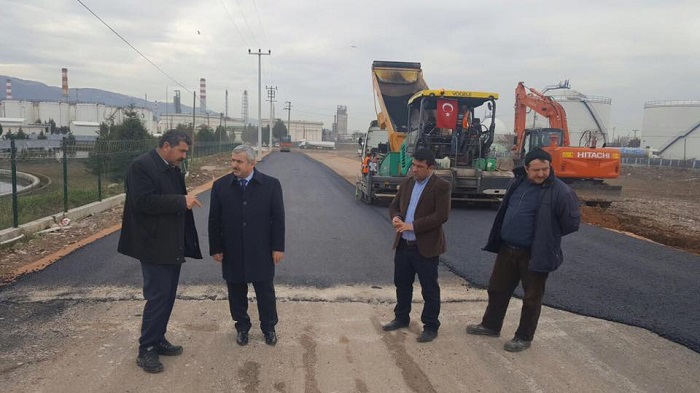 Krfezde Bozulan Yollar Onarlyor 