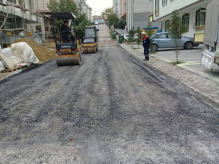 amltepenin Cadde ve Sokaklarna Asfalt