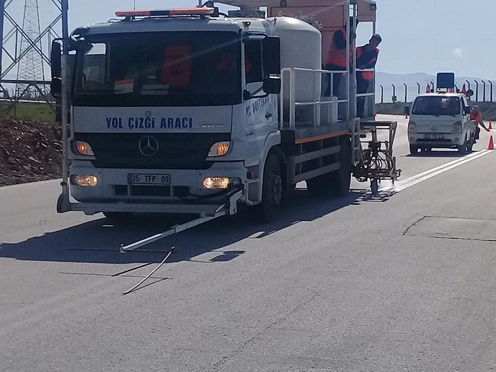 limtepe Yolunda izgiler Yenilendi