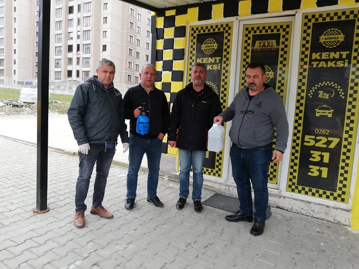 Taksicilere Dezenfekte Pompas